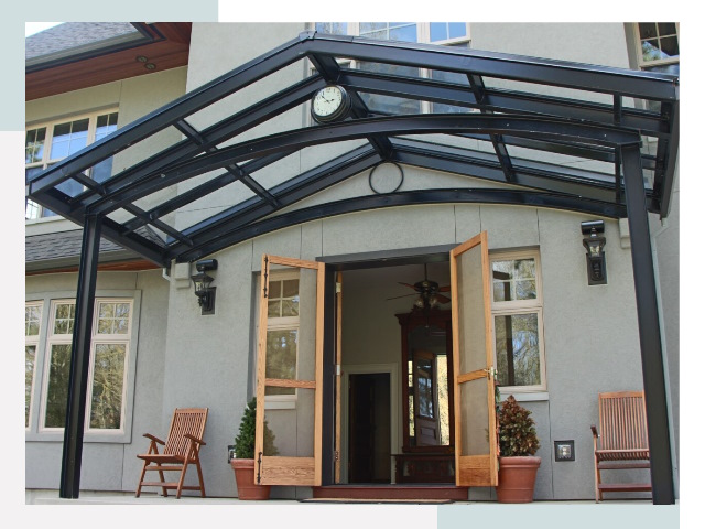 Козырьки металлические в Уфе