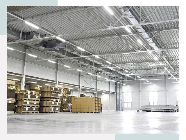 Освещение ангаров в Уфе