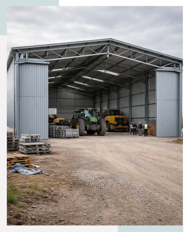 Ангары для сельхозтехники в Уфе от 20550 р. | СтальСтрой-Уфа