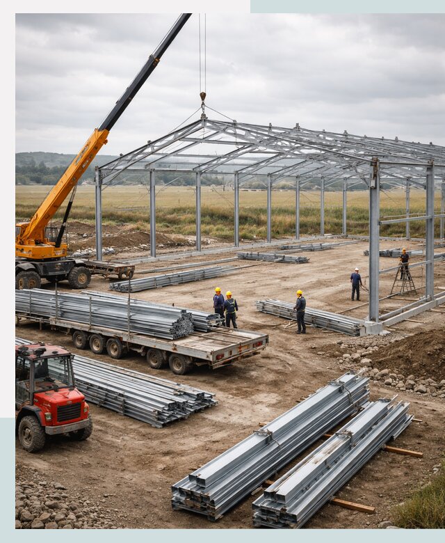 Строительство ангаров для сельхозтехники в Уфе под ключ