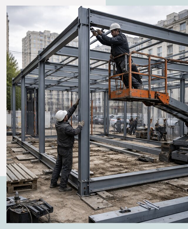 Строительство и монтаж торговых павильонов под ключ в Уфе